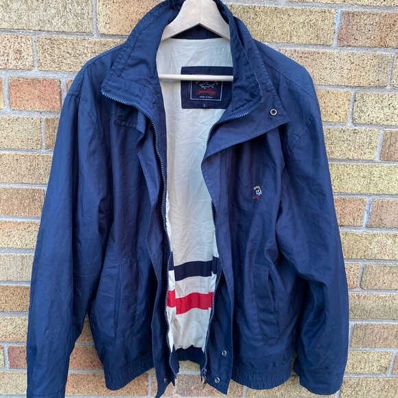 Vintage 90s Paul & Shark Yaughting Jacket Large Blue - Picture 13 of 14